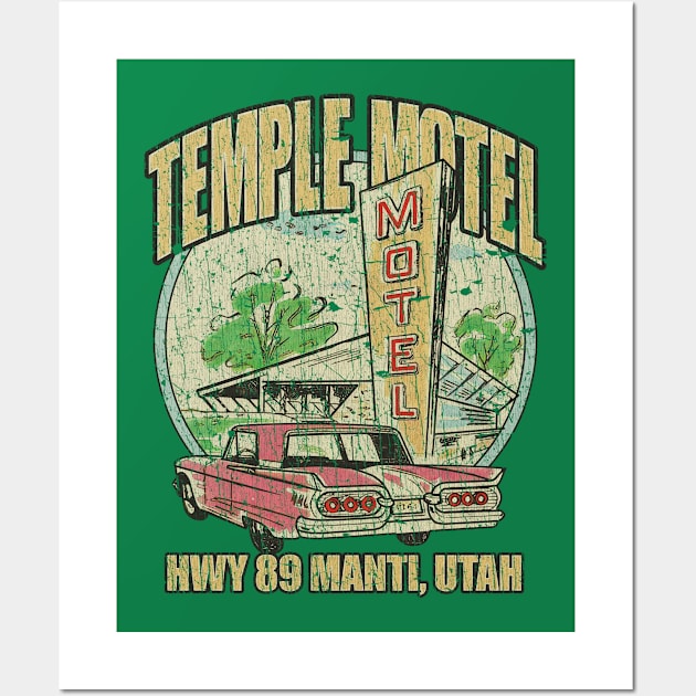 Temple Motel Manti, Utah 1959 Wall Art by JCD666